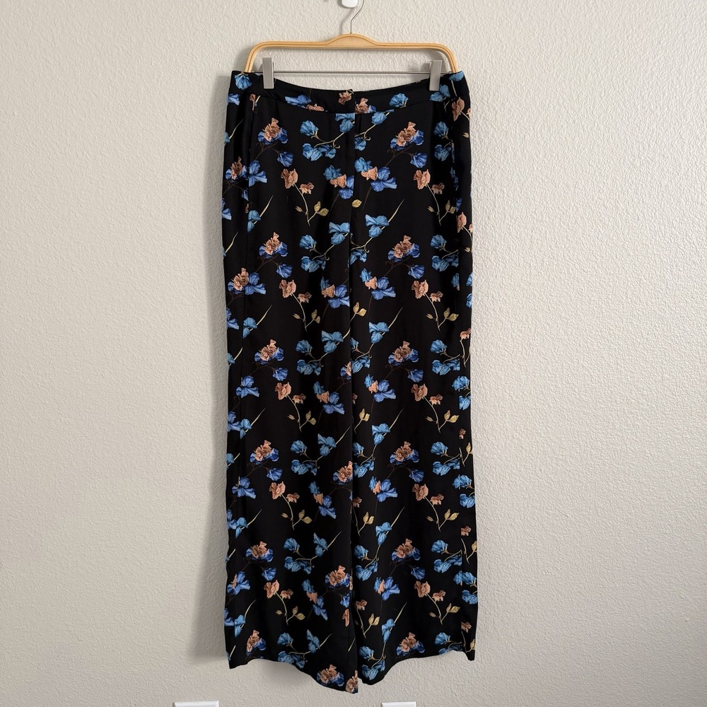 Cynthia Rowley Womens Sz 8 Pants Wide Leg Floral High Rise Palazzo Boho